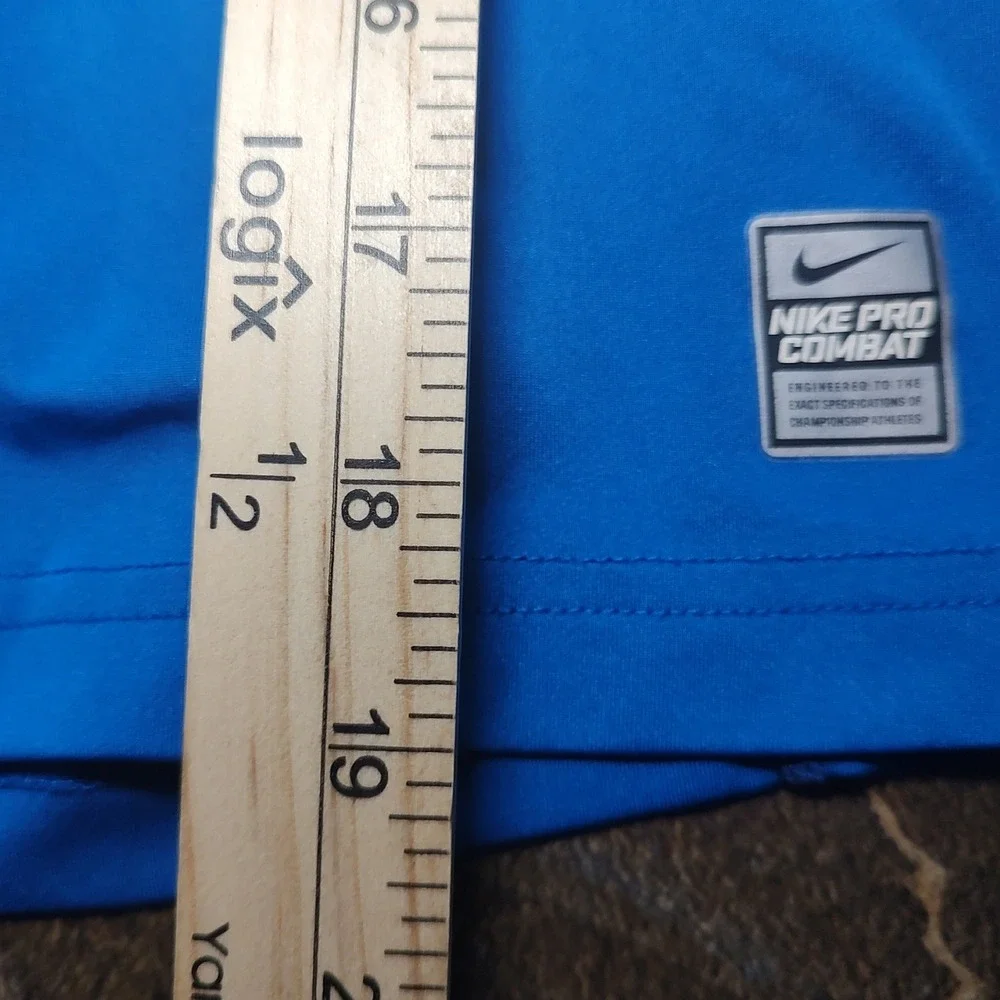 Nike Pro Combat Tank Top Kid M Blue Excellent Compression Dri-FIT Base Layer